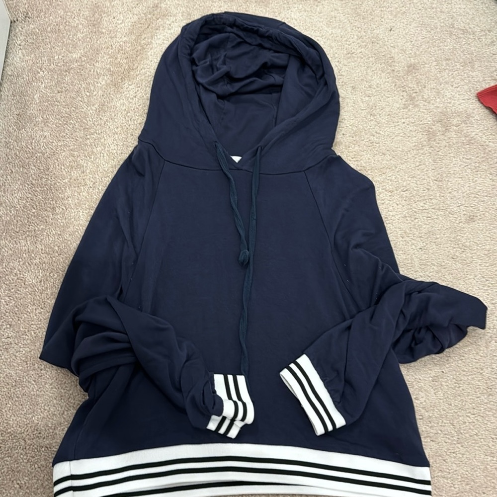 Navy Hooded Tee